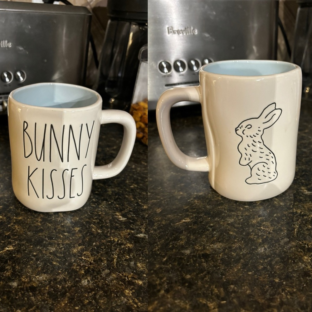 Double sided Rae Dunn bunny mug.